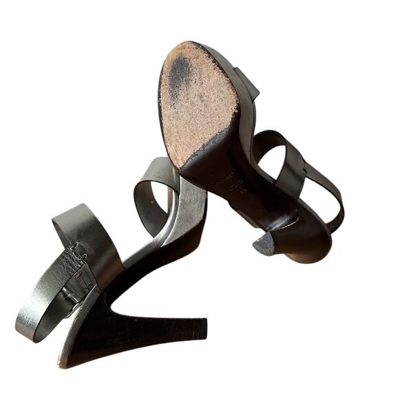 YSL Shoes Yves Saint Laurent Platform Slingback Heels Size 39 Women's 8 - Picture 4 of 4